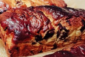 Desert cozonac cu nuca si cacao
