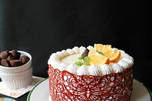 Desert tort cu crema de portocale si arahide
