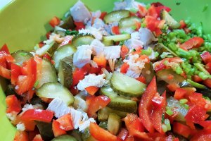 Salata de ciuperci cu pui si susan