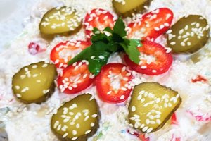 Salata de ciuperci cu pui si susan