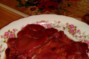 Ficatei de pui la gratar cu piure