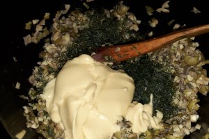 Salata de ciupercute cu maioneza si usturoi