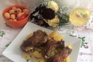 Coaste de porc glazurate