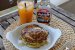 Desert pancakes cu afine si sirop de artar-2