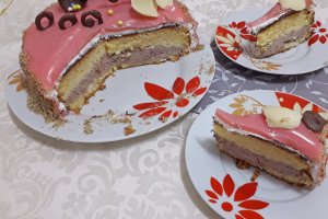 Desert tort Floare de Cires, cu glazura oglinda