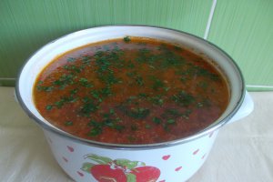 Ciorba din pulpa de porc, acrita cu moare de varza