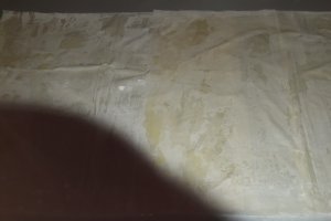 Desert placinta cu branza, stafide si coji confiate