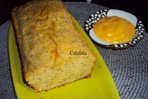 Desert chec cu grapefruit, mac si crema de lamaie