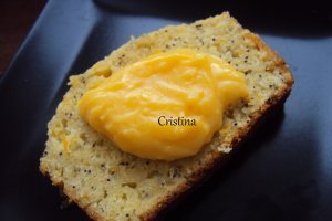 Desert chec cu grapefruit, mac si crema de lamaie