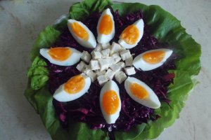 Salata asortata, cu varza rosie