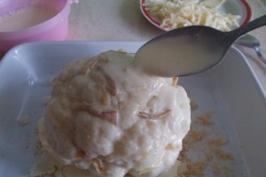 Conopida impanata cu cascaval, la cuptor