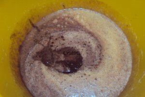 Desert chec cu glazura de ciocolata