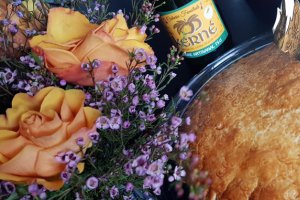 Desert placinta cu migdale si lemon curd / Galette des rois