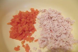 Salata de ciuperci cu piept de pui si telina