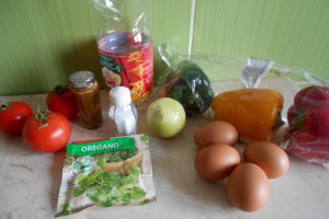 Aperitiv omleta turceasca (Menemen)