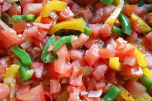 Aperitiv omleta turceasca (Menemen)