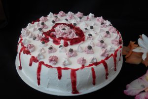 Desert tort cu crema de sampanie si crema de lamaie