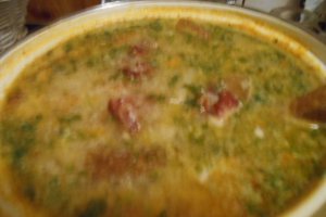 Ciorba cu oase de porc afumate