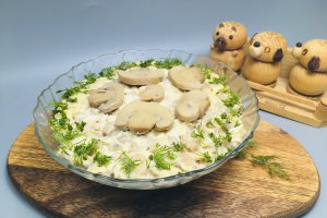 Salata de ciuperci champignons