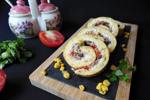 Aperitiv rulada cu ton