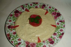 Salata de vinete cu maioneza si ceapa calita