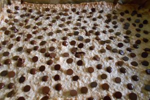Desert prajitura cu visine, bezea, nuci si ciocolata