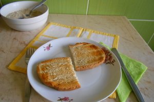 Salata de vinete, cu smantana si plante aromatice