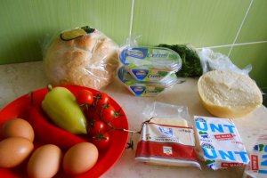 Aperitiv tort, cu oua si lactate