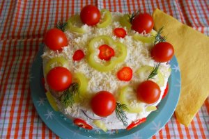 Aperitiv tort, cu oua si lactate