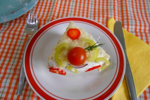 Aperitiv tort, cu oua si lactate