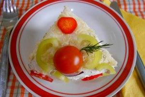 Aperitiv tort, cu oua si lactate