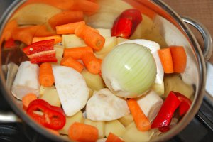 Supa crema de legume cu parmezan