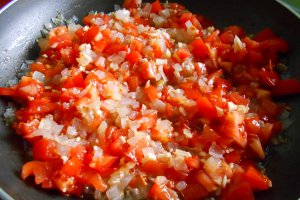 Supa de legume, cu crutoane