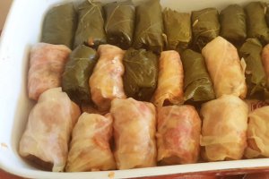 Sarmale de post cu praz si ciuperci