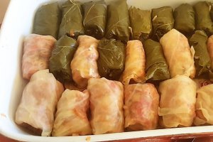 Sarmale de post cu praz si ciuperci