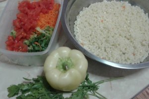 Ardei cu salata de cuscus