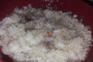Mancare de orez cu spanac si legume