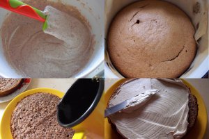 Desert tort cu trandafiri si spice