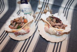 Fructe de mare in sos de vin si ulei de cocos