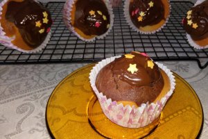 Desert muffins de post cu aroma de vanilie si cacao
