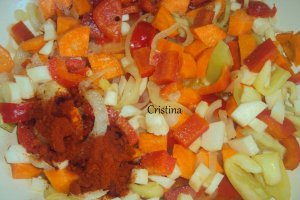 Ghiveci de legume cu orez fiert