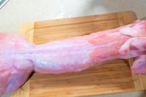 Friptura de iepure marinat in iaurt