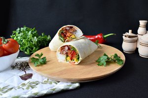 Burrito vegetarian, de post