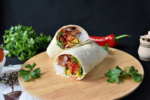 Burrito vegetarian, de post
