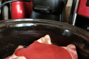 Costita de porc marinata in cidru la slow cooker Crock-Pot