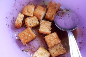Crutoane picante, la cuptor