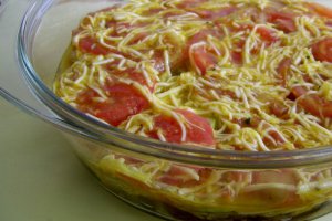 Dovlecei cu rosii si ciuperci la cuptor