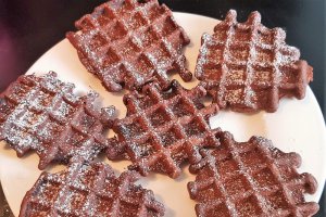 Desert vafe brownies / Gaufres de casa cu ciocolata