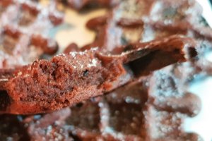 Desert vafe brownies / Gaufres de casa cu ciocolata