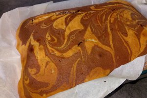 Desert prajitura marmorata, cu iaurt grecesc